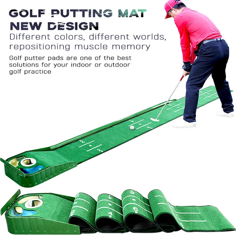 Sporting Golf Carpet Putting Mat Thick Smooth Practice Putting Rug For Indoor Ho - £66.91 GBP
