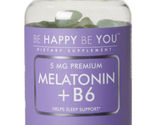 BE HAPPY BE YOU MELATONIN + B6, 90 Gummies Raspberry Flavor, - $25.00