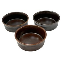 Wedgwood Sterling Bowls Lot 3 Brown  5 inch Vintage 1970s - $38.56