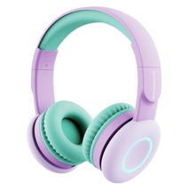 Kids Wireless Bluetooth Headphones With 7 Colorful Led Lights, 50H Playt... - £42.80 GBP