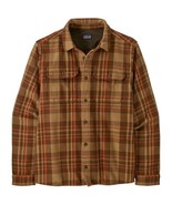 Patagonia Men&#39;s Fjord Loft Shirt Forested Nest Brown Organic Cotton Size... - $79.69