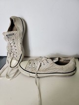 Womens Shoes Sneakers White Converse All Star Chuck Taylors Fabric Womens Size 5 - £20.90 GBP
