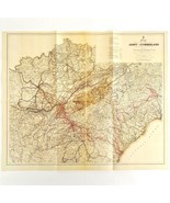 Map Cumberland Army Civil War Reproduction 2004 21 x 18&quot; Military Histor... - $570.99 MXN
