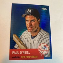 2022 Topps Chrome Platinum Anniversary Mlb Paul O&#39;neil Blue Prism Refractor - £3.87 GBP