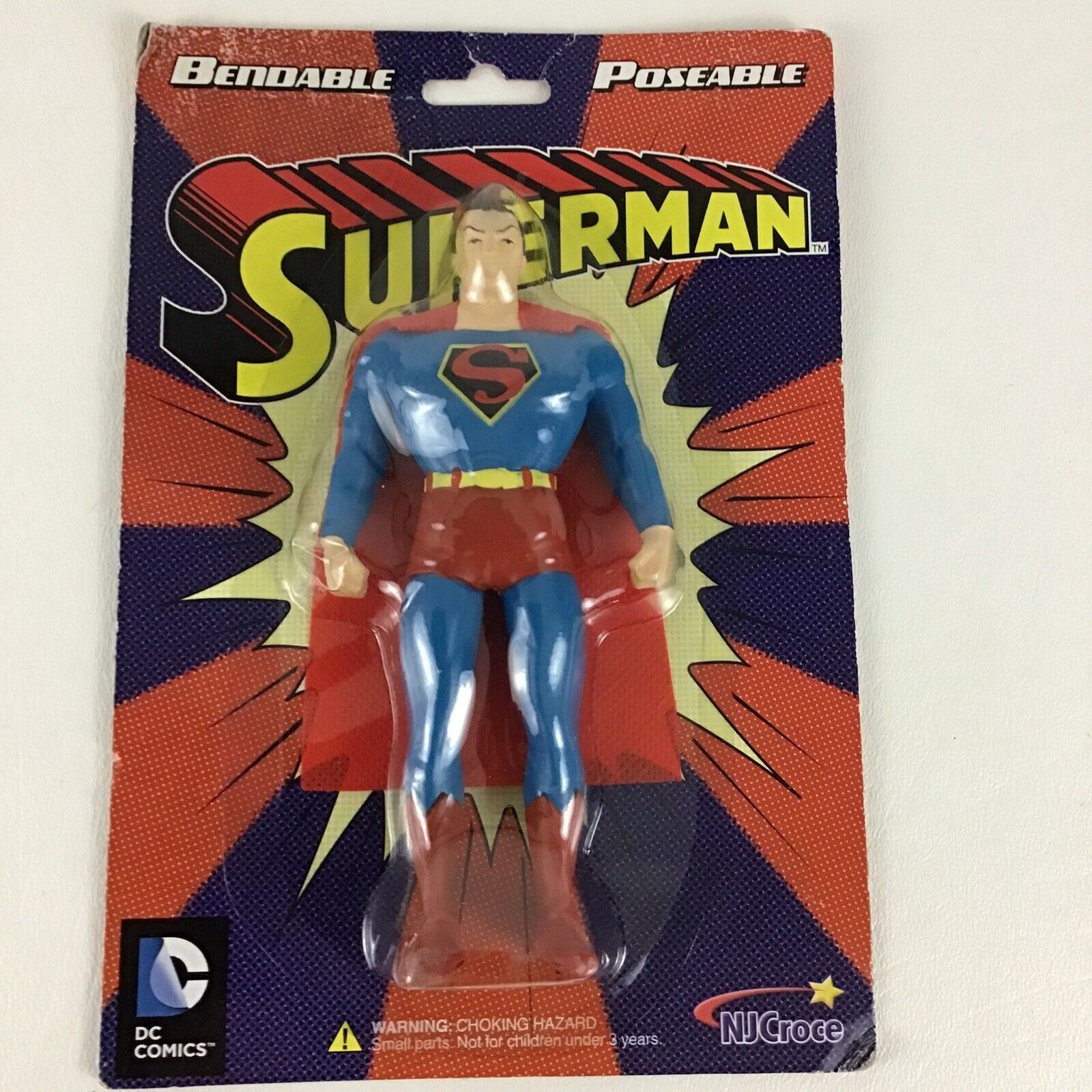 DC Comics Superman Bendable Poseable Action Figure Justice League Hero 2013 Toy - $17.77