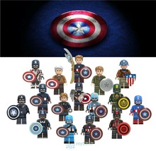 16pcs Style Different Captain America Avengers Endgame Hydra Custom Minifigures - £28.12 GBP