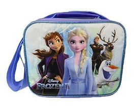 Disney Frozen- Insulated Lunch Bag Anna Elsa Olaf Kristoff Sven A17305 Lunchbox - £9.89 GBP