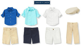 Janie and Jack boys Mix n Match U Choose New Linen Shirts, Shorts, Khakis  - $24.99