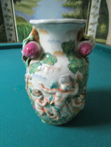 United Wilson, Juwc 1897 Chinese Vase Putti Angels Roses - £133.27 GBP