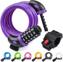 Ndakter Bike Lock, Heavy Duty Anti-Theft Cable Locks With Mounting Brack... - $30.96
