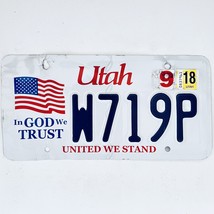 2018 United States Utah In God We Trust Passenger License Plate W719P - £14.78 GBP