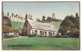 GLENDALE CA, WEE KIRK O&#39;HEATHER, FOREST LAWN c1940s hand colored photo p... - £3.09 GBP