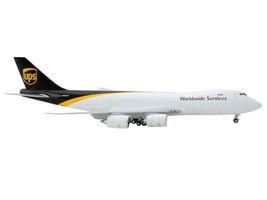 Boeing 747-8F Commercial Aircraft "UPS Worldwide Services" White with Brown Tail - $121.49