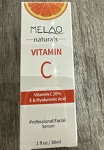 NEW SEALED MELAO Professional Vitamin C Serum 20% &amp; Hyaluronic Acid Serum 1 oz - £15.02 GBP