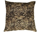 PILLOW DÉCOR Snake Print Cotton Large Throw Pillow (Standard Edge) - $24.95