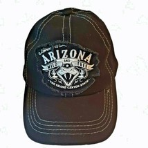 1 Size Arizona Wild and Free Black Embroidered Baseball Cap Hat Adjustable - £13.98 GBP