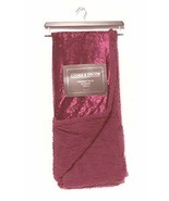Sherpa Luxury Crushed Velvet Berber Throw Blanket 50&quot; x 60&quot; Reversible P... - $27.05 CAD