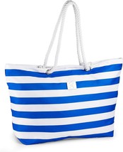  Extra Large Beach Bag With Zipper XXL Beach Bag For Women With Many  - £47.57 GBP