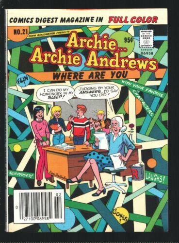 Primary image for Archie...Archie Andrews Where Are You Comics Digest #21 1981-Archie-Betty & V...