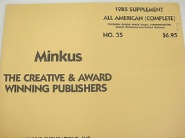 Minkus 1985 All American Stamp Album Supplement Complete #35 NOS - £7.51 GBP