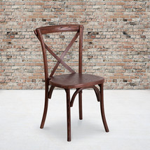 Mahogany Cross Back Chair XU-X-MAH-GG - £95.88 GBP