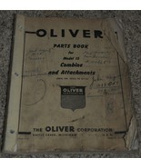 Oliver Parts Book for Model 15 Combine &amp; Attachments Serial No. 28623 to... - £29.88 GBP