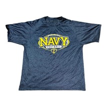 Navy College Football Graphic T-Shirt Size XL Fan Gear Blue Military Team - £14.04 GBP