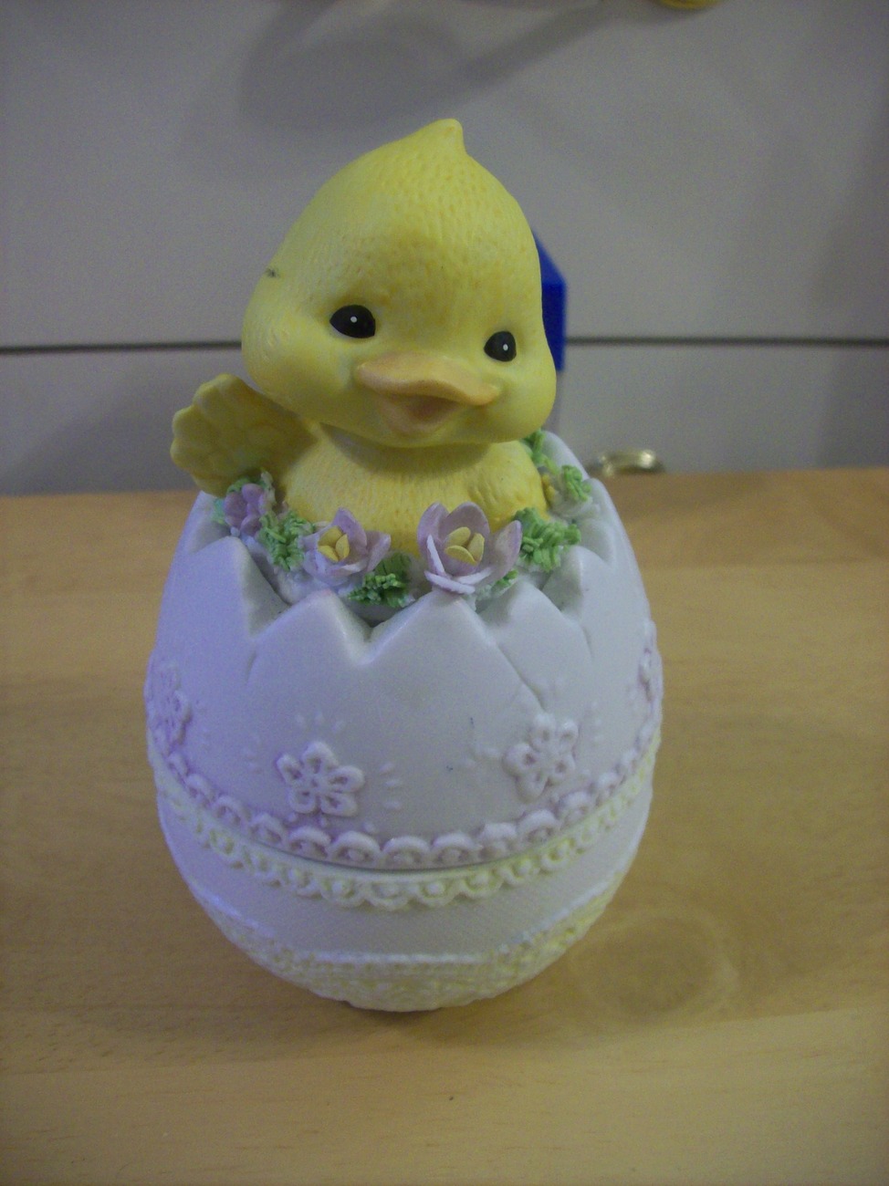 1986 Enesco Baby Duckling Musical Trinket Box - $13.00