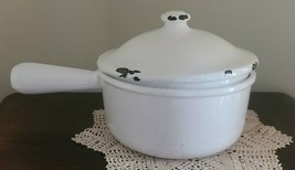 Vintage Enamelware ~ Cast Iron ~ Cookware w/Lid ~ Made in Holland - $1,106.10 MXN
