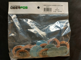 DeerFos - 2&quot; TR 100 Grit Quick Change Disc Zirconia Alumina - 25 Ea Box - £14.17 GBP