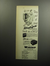 1956 Winship Luggage Ad - Step out of your Wonderfold Dress Carrier fresh - £14.65 GBP
