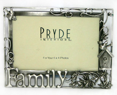 Pewter Photo Frame for Family 4x6 - $10.95
