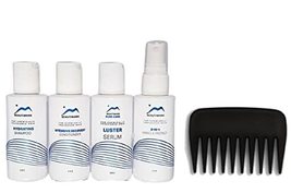 5PC Human Hair Travel Size Must Haves Kit by BeautiMark, 2floz each, Wig Comb, a - $49.45