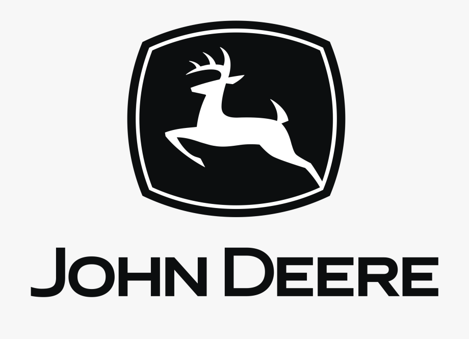 2x John Deere Logo Decal Sticker Different colors & size for Cars/Bikes/Tractors