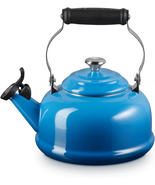 Enamel on Steel Whistling Tea Kettle with Metal Finishes - $203.30