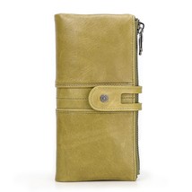 CONTACT&#39;S men clutch hot sale leather long wallet male coin purse zipper money b - £42.08 GBP