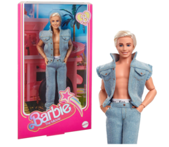 Barbie The Movie Collectible Ken Doll Wearing Denim Matching Set RARE - £54.76 GBP