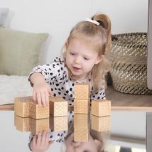TTS Educational Wooden Pattern Bricks Toy, Sensory Activity Cubes Toys- 10pcs - £103.06 GBP