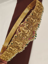 Bollywood Style Indian Kamar Bandh South Waist Belt Bridal Temple Jewelr... - £228.36 GBP