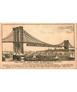 Advertising Trade Card Lydia Pinkham&#39;s Vegetable Compound East River Bri... - $27.68 CAD