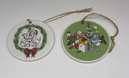 Tis the Season Dalmations Donald Duck disney grolier collectibles 2 PCs Ornament - $15.04