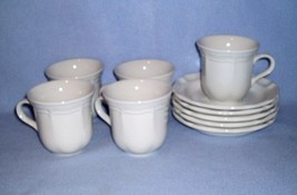 Mikasa French Countryside White F9000 5 Cup and Saucer Sets - $17.99