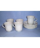Mikasa French Countryside White F9000 5 Cup and Saucer Sets - $17.99
