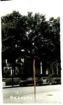 RPPC Courthouse Street View w Cars Oneonta Alabama AL UNP Postcard G16 - £11.59 GBP