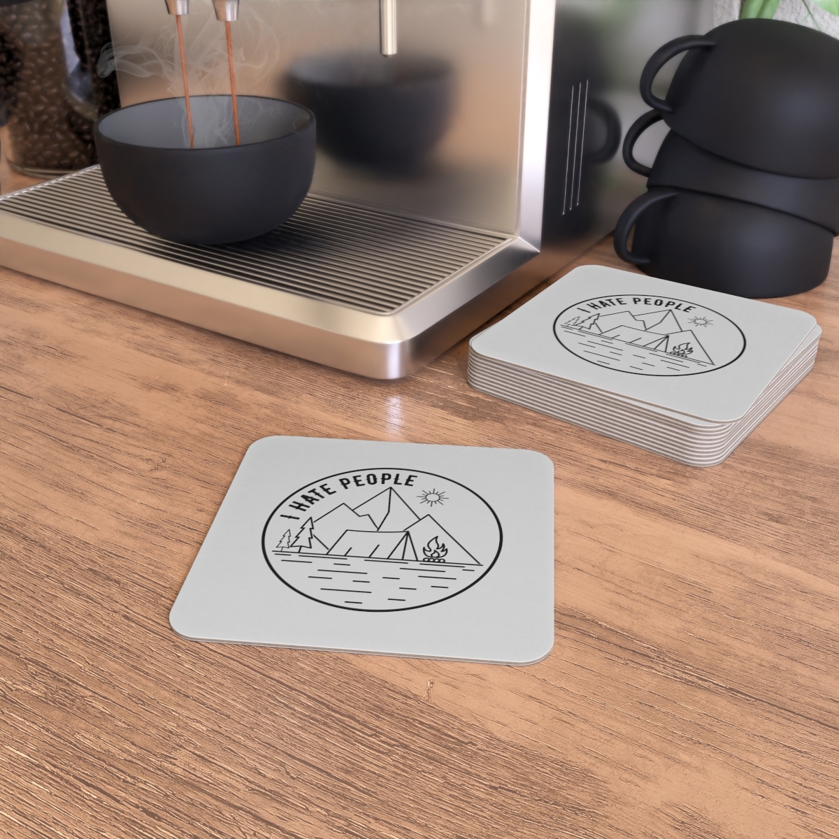 50/100pcs Camping "I Hate People" Coasters Set for Campervan Accessories - $81.37 - $126.69