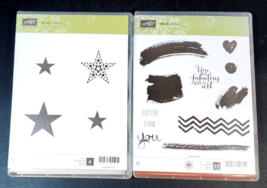 Set of 2 Stampin Up, Work of Art and Simply Stars - £22.18 GBP