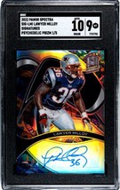 Lawyer Milloy signed 2022 Panini Spectra Psychedelic Prizm Card #SIG-LMI- /5- SG - £47.92 GBP