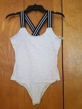 Lemon &amp; Bloom Heather Gray Ladies/Juniors Under Garment Bodysuit Size Me... - $10.99
