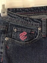  Rocawear Roca Wear Vintage Premimum Jeans Pink Logo Women&#39;s Size 5/6 - $15.79