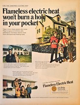 Flameless Electric Heat wont burn a hole in your pocket -1968 Vintage Pr... - $137.81 MXN